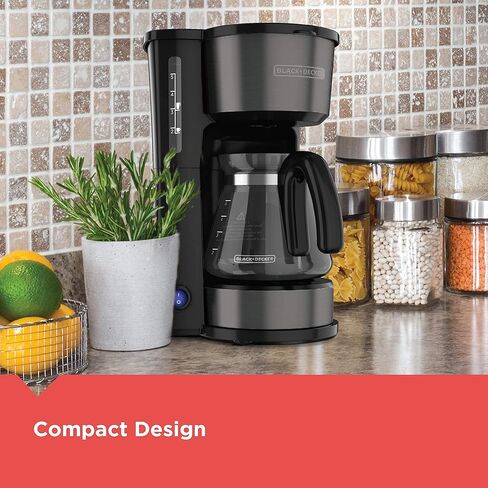 ماكينة تحضير القهوة BLACK+DECKER™ 4 في 1 5 أكواب*، ستانلس ستيل أسود in Saudi Arabia