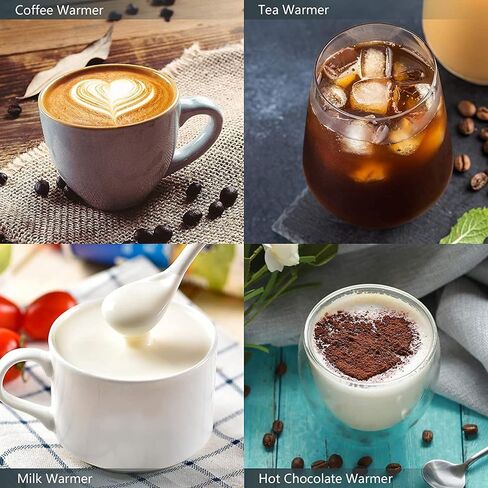 Coffee Mug Warmer with Cup, Electric Cup Warmer & Beverage Heater for Desk Smart heater Auto Shut Off, Heated Mug Use for Office/Home to Warm Coffee Tea Milk in Saudi Arabia
