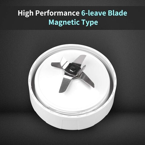 خلاط شخصي من La Reveuse للمخفوقات والعصائر بقدرة 200 وات مع تقنية المحرك المغناطيسي وزجاجة سفر محمولة خالية من مادة BPA سعة 10 أونصة (أبيض) in Kuwait