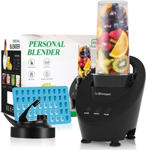 La Reveuse Personal Blender for Shakes and Smoothies 200 Watt with Magnetic Drive Technology 10 oz BPA-Free Portable Travel Bottle (White) in Saudi Arabia