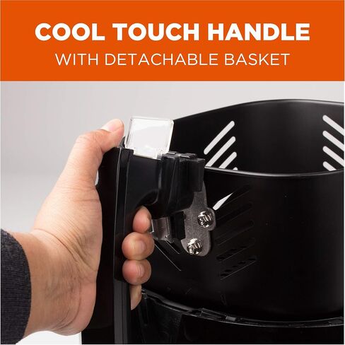 مقلاة هواء من كوميرشال شيف CHAF35B , 3.5 لتر - اسود in Kuwait