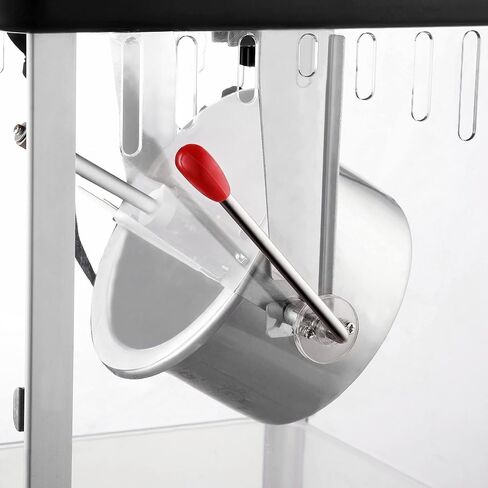 Pop Pup Popcorn Machine - 2.5oz Popper with Stainless-Steel Kettle, Serving Tray, Warming Light and Accessories by Great Northern Popcorn (Red) in Kuwait