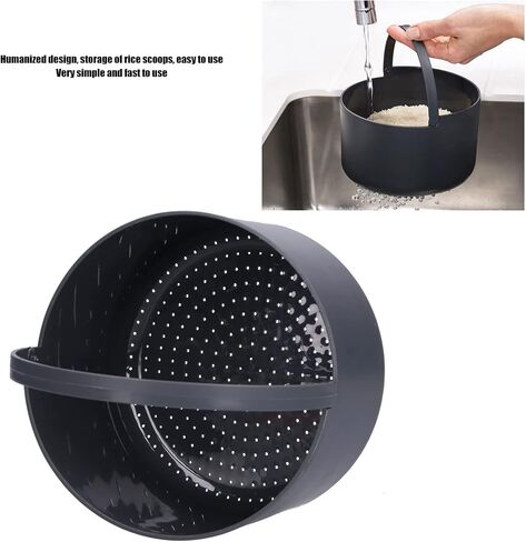 Microwave Rice Cooker Steamer, Microwave Pasta Cooker with Strainer, 2 L Microwave Cookware Set for Rice, Pasta, Vegetables, Quinoa, Oatmeal, Ramen Non stick, Dishwasher Safe, BPA Free in Kuwait