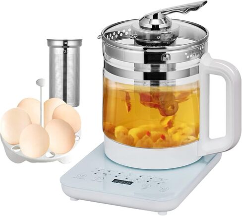 Electric Glass Kettle Electric Kettles for Boiling Water for 1.5 L, Electric Kettle Temperature Control Electric Kettle with Tea Infuse, Tea Maker with 18 Smart Menu, BPA-FREE & Boil-Dry Protection. in Saudi Arabia