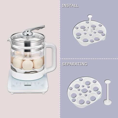 Electric Glass Kettle Electric Kettles for Boiling Water for 1.5 L, Electric Kettle Temperature Control Electric Kettle with Tea Infuse, Tea Maker with 18 Smart Menu, BPA-FREE & Boil-Dry Protection. in Saudi Arabia