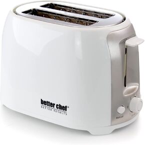 Better Chef 2-Slice Toaster | Wide-Slot | Cool Touch | Reheat & Defrost | Brushed Stainless Trim (Black) in Kuwait