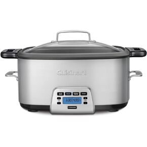 Cuisinart PSC-350 3-1/2-Quart طباخ بطيء قابل للبرمجة، فضي، 9-1/2 بوصة ارتفاع × 9.1 بوصة عرض × 12.67 بوصة طول in Kuwait