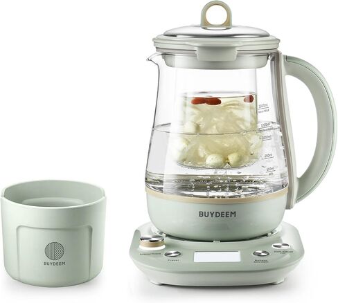 BUYDEEM K2683 Health-Care Beverage Tea Maker and Kettle, 9-in-1 Programmable Brew Cooker Master, 1.5 L, Spruce Blue in Kuwait