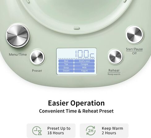 BUYDEEM K2683 Health-Care Beverage Tea Maker and Kettle, 9-in-1 Programmable Brew Cooker Master, 1.5 L, Spruce Blue in Kuwait