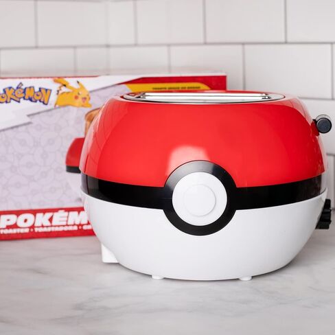 Uncanny Brands Pokemon Pokeball Halo Toaster – Toasts a Pokeball On Your Bread in Kuwait