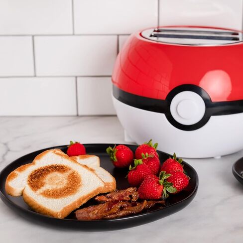 Uncanny Brands Pokemon Pokeball Halo Toaster – Toasts a Pokeball On Your Bread in Kuwait