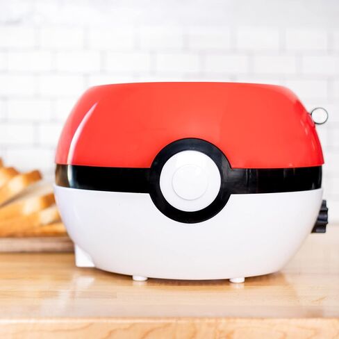 Uncanny Brands Pokemon Pokeball Halo Toaster – Toasts a Pokeball On Your Bread in Kuwait