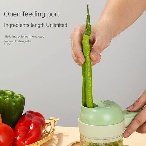 4 in 1 Handheld Electric Food Cutter Set, Kitchen Gods Wireless Food Processor for Fruits, Vegetables and Meat in Saudi Arabia