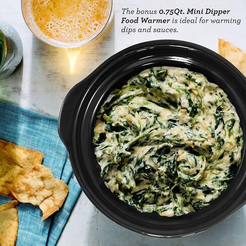 Elite Gourmet MST-350B Electric Slow Cooker, Adjustable Temp, Entrees, Sauces, Stews & Dips, Dishwasher Safe Glass Lid & Crock (3 Quart, Black) in Saudi Arabia
