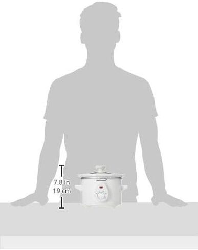 Brentwood Slow Cooker, 1.5 Quart, White in Saudi Arabia