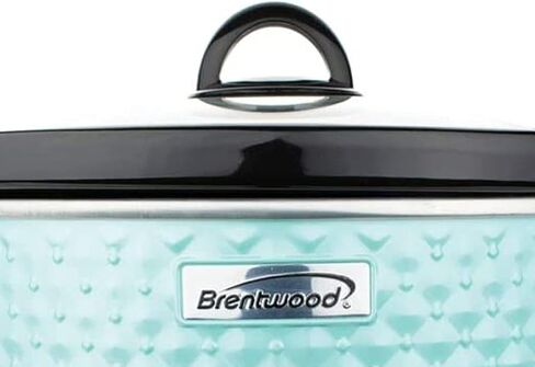 3.5-Quart Diamond-Pattern Slow Cooker (Blue) in Saudi Arabia