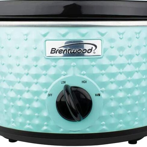 3.5-Quart Diamond-Pattern Slow Cooker (Blue) in Saudi Arabia
