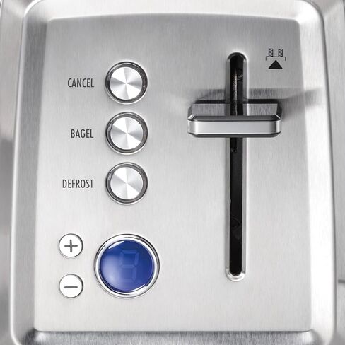 Hamilton Beach 2 Slice Toaster with Extra-Wide Slots, Bagel Setting, Toast Boost, Slide-Out Crumb Tray, Auto-Shutoff & Cancel Button, Defrost Function, Stainless Steel (22794) | Browning Control With 7 Shades | Auto Shutoff | Toast Boost | Slide-Out Crumb in Kuwait