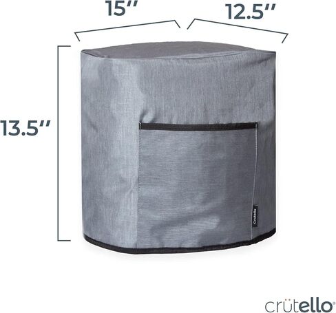 Crutello Air Fryer Cover with Storage Pockets for 10 Quart Fryer, Air Fryer Cover Dust Cover - Small Appliance Dust Covers - Black Air Fryer Cover, Bread Machine Cover in Kuwait