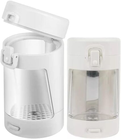 Jars Light-Up LED Transparent Glass Air Tight Storage Jars with Magnifying Viewing Jar Portable Mini Lightweight for Easy Storage and Carrying (1pc Black) in Saudi Arabia