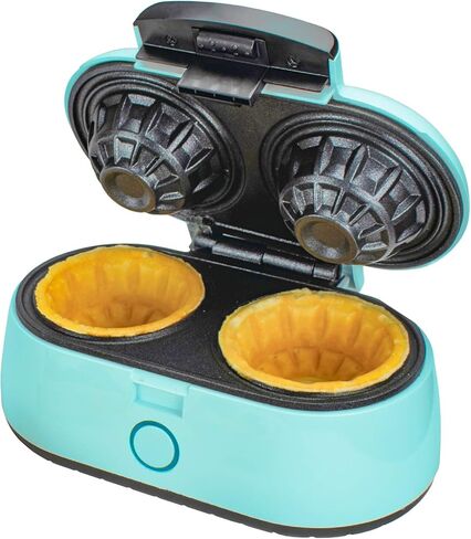 Brentwood Appliances TS-1402BL Double Waffle Bowl Maker, Standard, Blue in Saudi Arabia
