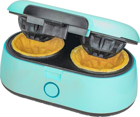 Brentwood Appliances TS-1402BL Double Waffle Bowl Maker, Standard, Blue in Saudi Arabia