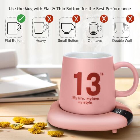 TRILINK Coffee Mug Warmer (No Cup), Electric Cup Warmer for Desk, 3 Temperature Levels, Auto Shut Off, Portable Mug Heater for Coffee, Beverage, Milk, Tea and Hot Chocolate, Green in Kuwait