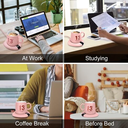 TRILINK Coffee Mug Warmer (No Cup), Electric Cup Warmer for Desk, 3 Temperature Levels, Auto Shut Off, Portable Mug Heater for Coffee, Beverage, Milk, Tea and Hot Chocolate, Green in Kuwait