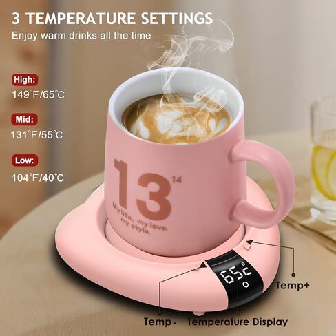 TRILINK Coffee Mug Warmer (No Cup), Electric Cup Warmer for Desk, 3 Temperature Levels, Auto Shut Off, Portable Mug Heater for Coffee, Beverage, Milk, Tea and Hot Chocolate, Green in Kuwait