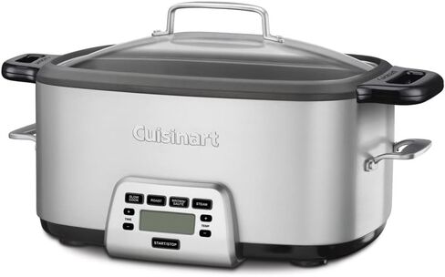 Cuisinart PSC-350 3-1/2-Quart طباخ بطيء قابل للبرمجة، فضي، 9-1/2 بوصة ارتفاع × 9.1 بوصة عرض × 12.67 بوصة طول in Kuwait