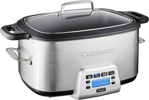 Cuisinart PSC-350 3-1/2-Quart طباخ بطيء قابل للبرمجة، فضي، 9-1/2 بوصة ارتفاع × 9.1 بوصة عرض × 12.67 بوصة طول in Kuwait