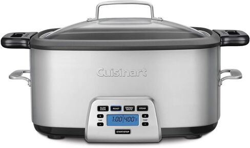 Cuisinart PSC-350 3-1/2-Quart طباخ بطيء قابل للبرمجة، فضي، 9-1/2 بوصة ارتفاع × 9.1 بوصة عرض × 12.67 بوصة طول in Kuwait