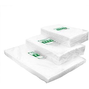 MakMeFre100 Count Vacuum Sealer Bags 50 Each Size Pint 6" x 10" and Quart 8" x 12"for Food,BPA Free,Heavy Duty,Sous Vide Vaccume Safe,Universal Design Pre-Cut Vacuum Seal Bags