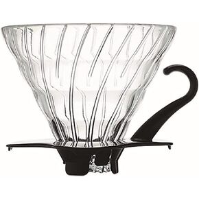 Hario V60 Glass Coffee Dripper, Size 01, Black in Saudi Arabia