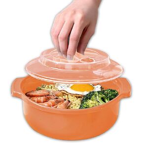 طباخ رامين آمن في الميكروويف، وعاء رامين نودل إيزي ماك، أوعية طهي المعكرونة رامين في الميكروويف مع أغطية مثالية لأساسيات غرفة النوم والبنات والأولاد، آمنة للاستخدام في غسالة الأطباق والميكروويف (صغير، أخضر) in Kuwait