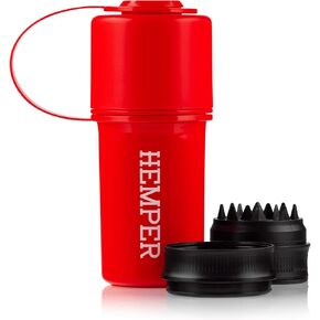 HEMPER Keeper 3-IN-1 Grinder + Storage System with Smell Proof Storage With Travel Ready Tether Strap | Lightweight in Saudi Arabia