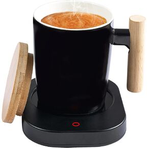 Coffee Warmer Mug Set, Self Heating, 14oz with Lid