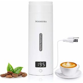 Portable Electric Kettle Small Mini Coffee Tea Kettle, Personal Fast Water Boiler with 4 Variable Presets Temperature, 304 Stainless Steel with Auto Shut-Off & Boil Dry Protection, BPA Free (White) in Saudi Arabia