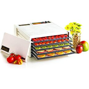 مجفف طعام كهربائي من إكسكاليبور بلاك دور، 5 صينية، أبيض (توقف عن طريق)، متوسط in Kuwait