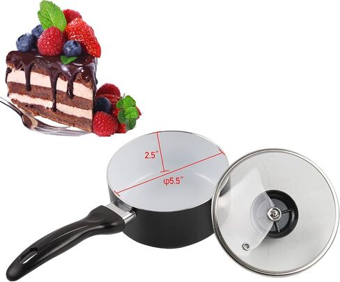 ZXMOTO آلة تقسية الشوكولاتة 110 فولت وعاء صهر الشوكولاتة الكهربائية فوندو ذوبان الشوكولاتة درجة حرارة قابلة للتعديل مثالية لحفلات الهالوين - وعاء غلاية مزدوج in Kuwait