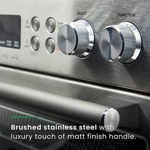 VAL CUCINE 10-in-1 Smart Air Fryer - Extra-Large Convection Countertop Toaster Oven - Brushed Stainless Steel Finish - 26.3 QT/25 L in Saudi Arabia