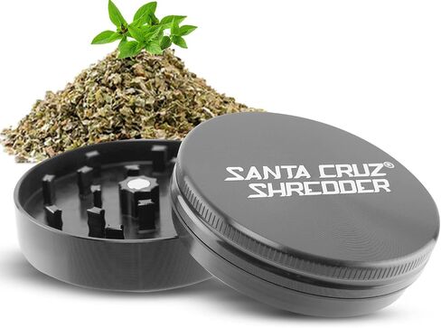 Santa Cruz Shredder Metal Spice and Herb Grinder Knurled Top for Stronger Grip 2-Piece 2.7" (Purple) in Kuwait