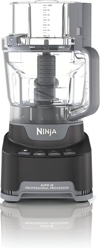 Ninja NF705BRN Professional XL Food Processor, 1200 Peak-Watts. 4 Functions for Chopping, Slicing/Shredding, Purees, Dough. 12-Cup Processor Bowl, 2 Blades/Discs, Feed Chute/Pusher, Storage Box, Black in Saudi Arabia