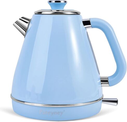 Electric Kettle,Tea kettle,1.7 Litre retro style kettle,Kitchen Countertop Coffee Tea Hot Water Kettle,Double Wall 304 Stainless Steel BPA Free Hot Water Boiler,Auto Shut-Off and Boil-Dry in Kuwait