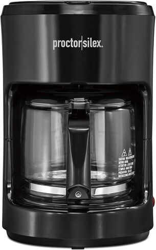 Proctor Silex Coffee Maker, Works with Smart Plugs That are Compatible with Alexa, Auto Pause and Serve, 10-Cup, Black in Saudi Arabia