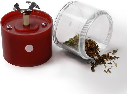 Electrical Metal Aluminum Herb Tobacco Grinder Cracker Crusher Spice Smoke Grinders 1 PC (Black) in Kuwait