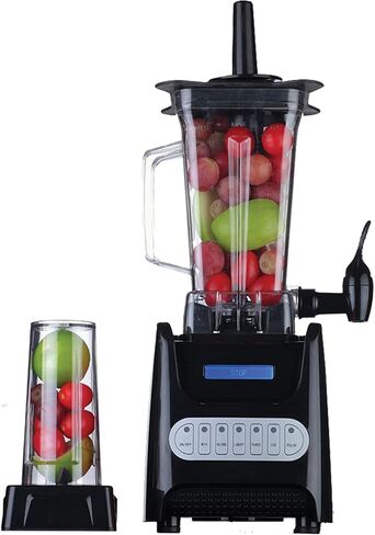 OVENTE Kitchen Countertop Blender with Dispenser Stainless Steel Blade & 1.5L BPA-Free Portable Easy Clean Jar, 1000 Watt Base Powered Electric Mixer for Smoothie Protein Shakes, Black BLH1000B in Saudi Arabia