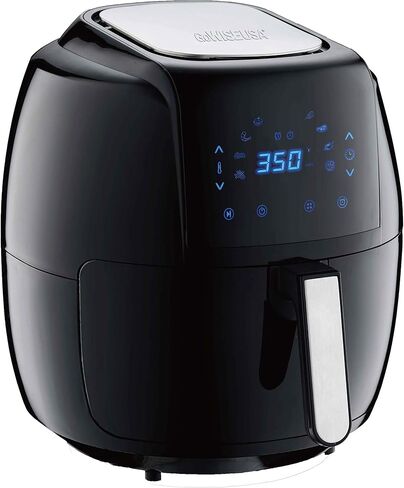 GoWISE USA 8-in-1 Digital Air Fryer with Recipe Book, 7.0-Qt, Black in Kuwait
