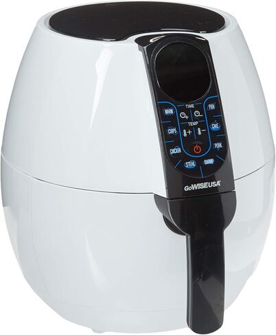GoWISE USA 3.7-Quart Programmable Air Fryer with 8 Cook Presets, GW22638 - Black in Kuwait