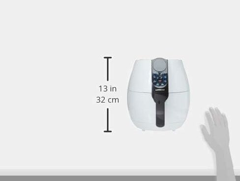 GoWISE USA 3.7-Quart Programmable Air Fryer with 8 Cook Presets, GW22638 - Black in Kuwait